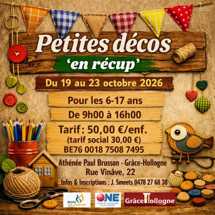 Stages,cours Stage  Petites décos récup 