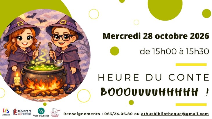 Spectacles Heure conte la bibliothèque d Athus | Booouuuuhhhhh 