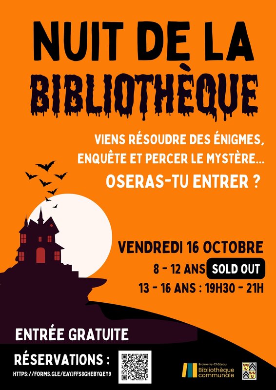 Loisirs Nuit la Bibliothèque