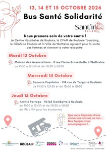 Conférences Bus Santé Solidarité - Sant in Elles - Octobre Rose