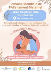 Conférences Semaine Mondiale l Allaitement Maternel