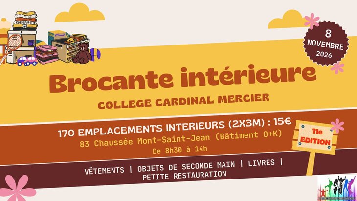 Brocante l APCCM Collège Cardinal Mercier