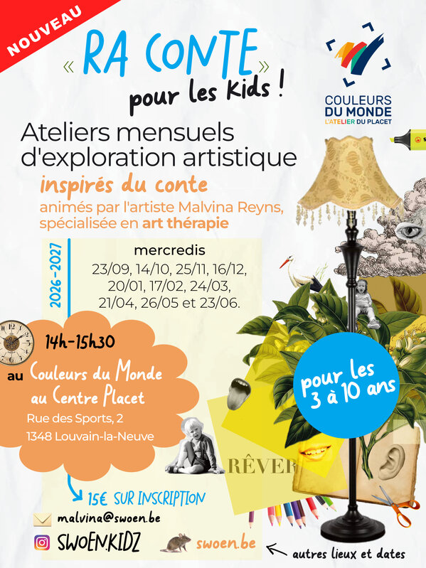 Spectacles Les ateliers Conte Couleurs Monde (Centre Placet)