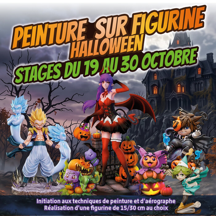 Stages,cours Stage Peinture Figurine manga Halloween