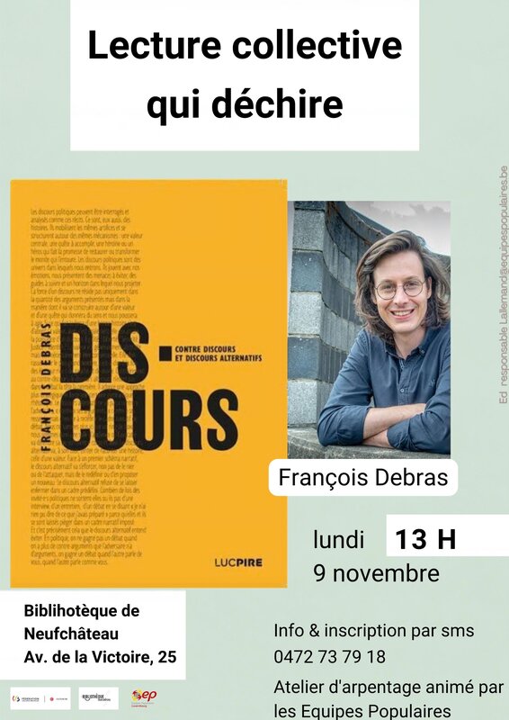 Conférences Arpen­tage Dis.cours, contre-discours discours alter­na­tifs de François