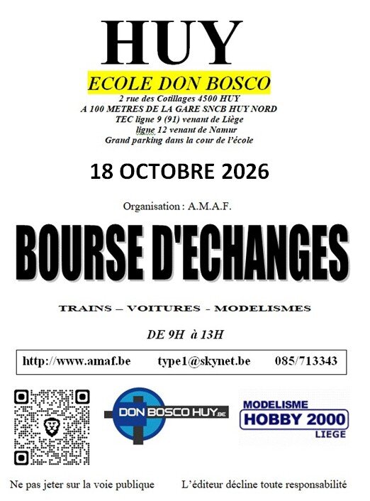Loisirs Bourse d échanges trains - voitures - modélismes