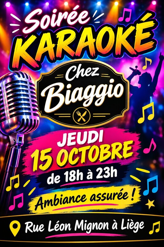 Soirées Soirée karaoké Chez Biaggio