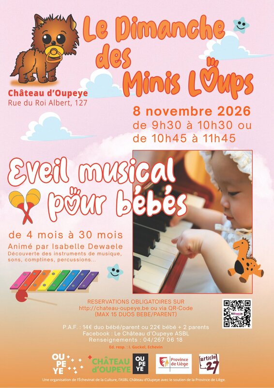 Spectacles Eveil musical pour bébé 4 30 mois.