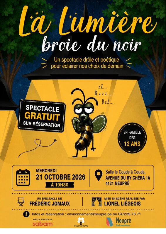 Spectacles La Lumière broie noir