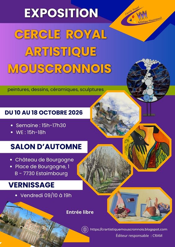 Expositions Salon d’Automne Cercle Royal Artistique Mouscronnois
