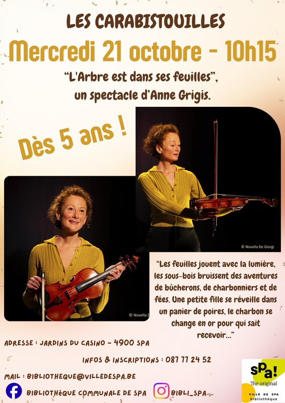Spectacles Carabistouilles : spectacle L arbre dans feuilles