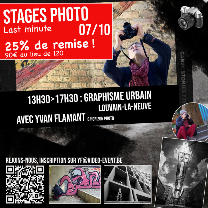 Stages,cours Stage photo Lln avec Yvan Flamant : Graphisme Urbain