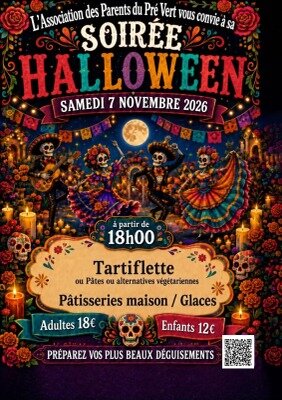 Soirées Souper Halloween organisé l Association Parents l école Pré Vert