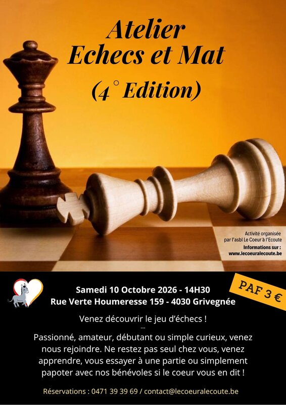 Loisirs Atelier Echecs & (4ème édition)