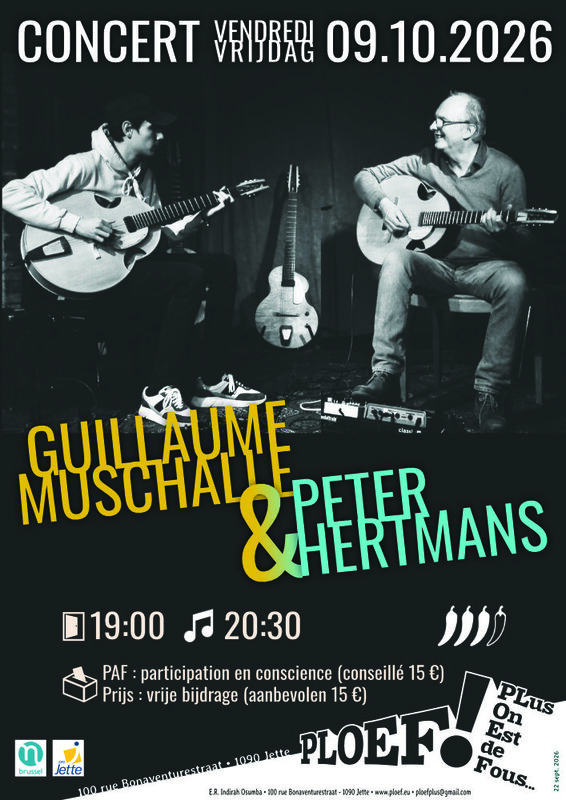 Concerts Concert Jazz : Guillaume Muschalle Peter Hertmans