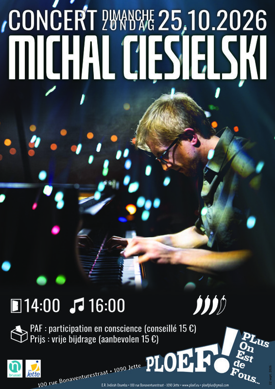 Concerts Concert piano jazz solo:  Michal Ciesielski 