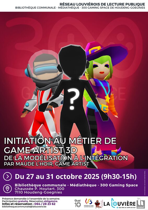 Stages,cours Stage : Initiation métier Game Artist 3D
