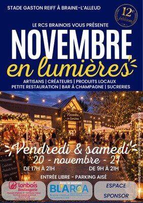 Marchés de Noël Novembre Lumières