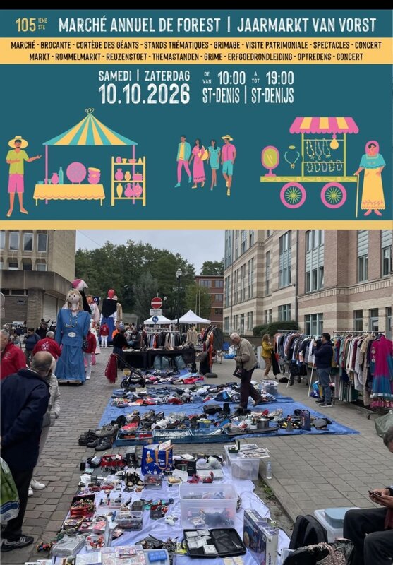  Brocante lors marché annuel samedi
