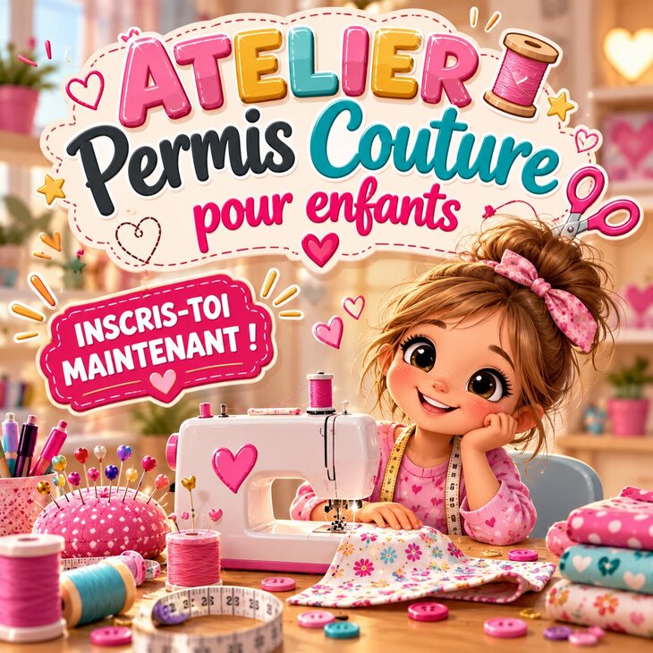 Stages,cours Permis couture enfant
