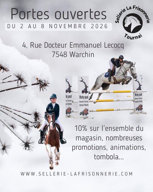 Loisirs Portes ouvertes d’hiver Sellerie Frisonnerie Tournai
