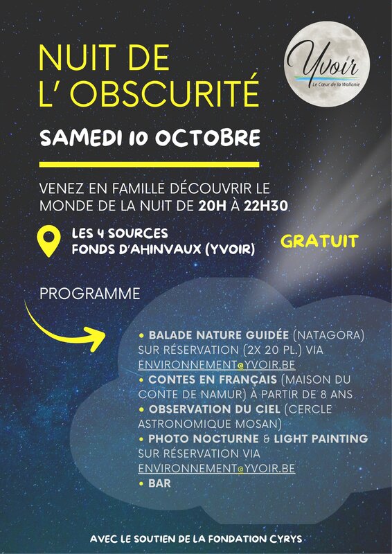 Loisirs Nuit l obscurité