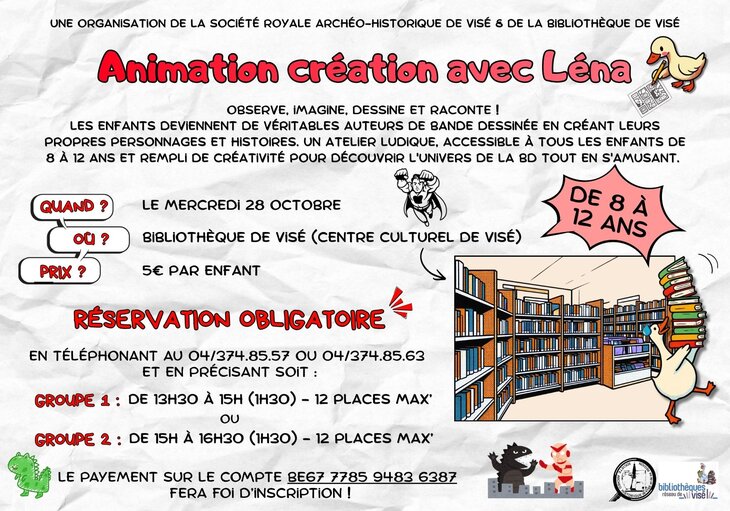 Stages,cours Atelier pour enfants