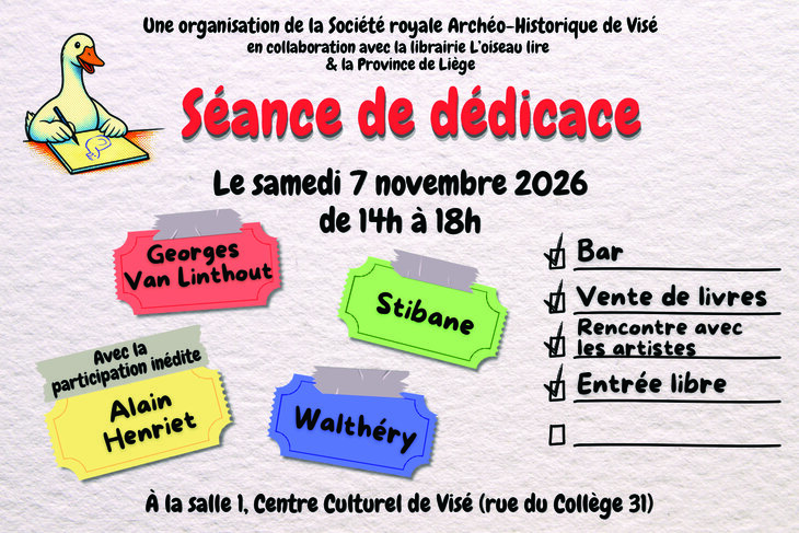 Expositions Séance dédicaces avec auteurs bd