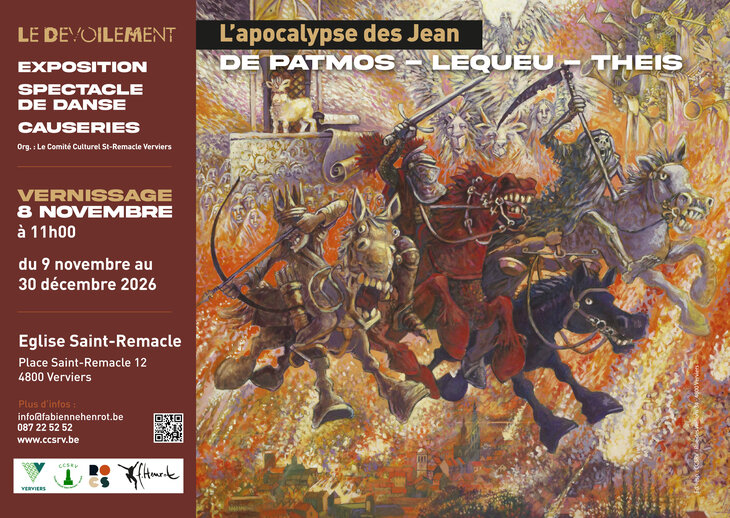 Expositions Le Dévoilement : L’Apocalypse Jean : Patmos–Lequeu–Theis : Expo