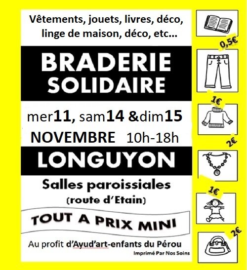Loisirs Braderie solidaire