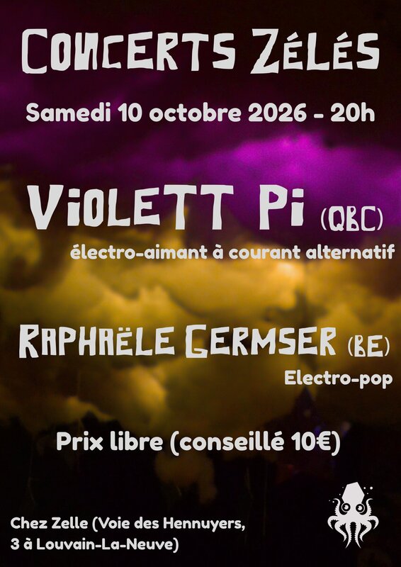 Concerts Concerts zélés : VioleTT (Québéc) & Raphaële Germser (Belgique)