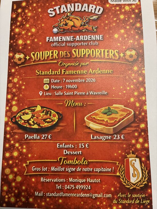 Soirées Souper Standard Famenne Ardenne