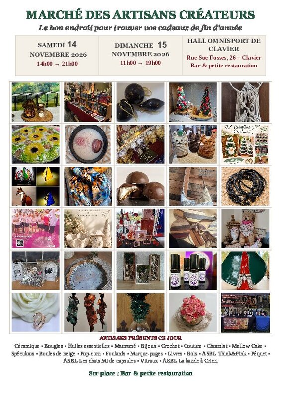 Marchés de Noël Marché artisans Strée - Modave