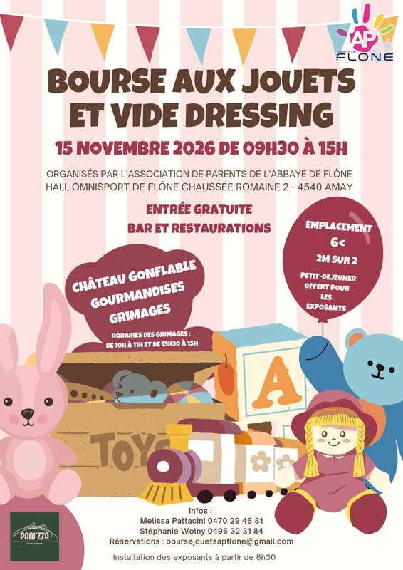 Loisirs Bourse jouets vide-dressing l’AP Flône