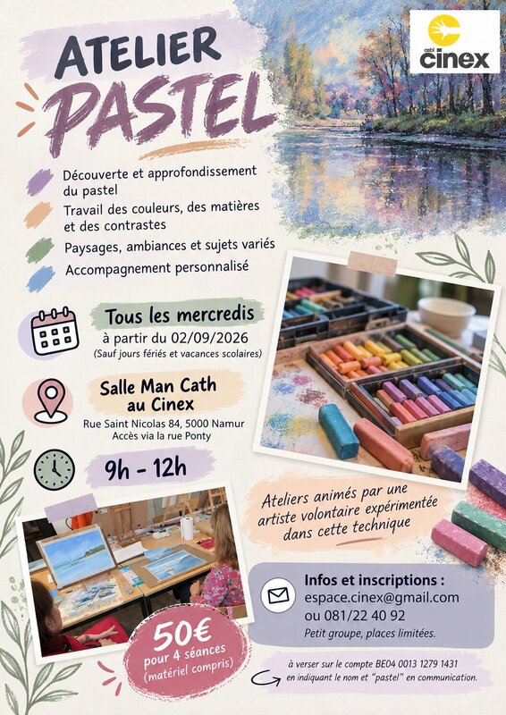 Stages,cours Atelier Pastel