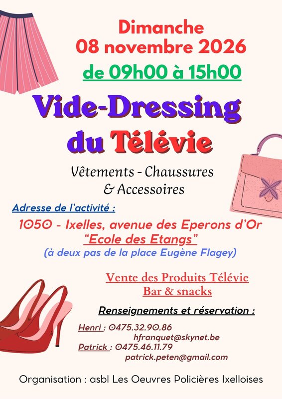 Loisirs Vide-dressing Télévie