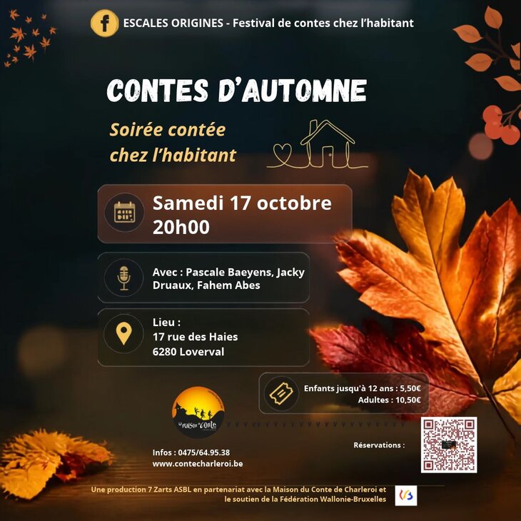 Spectacles Contes d automne - Soirée conte chez l habitant