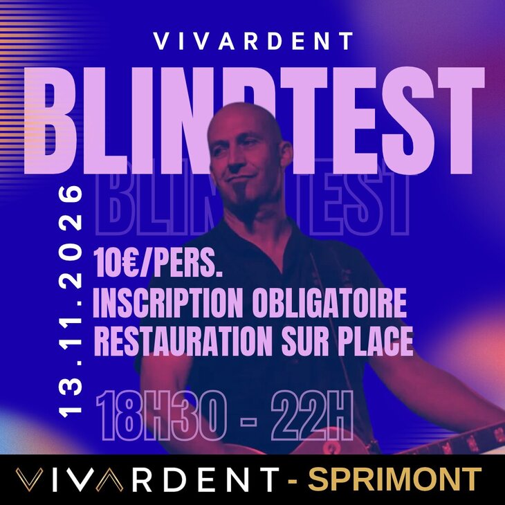 Soirées Grand Blind Test VivArdent 3ᵉ édition 