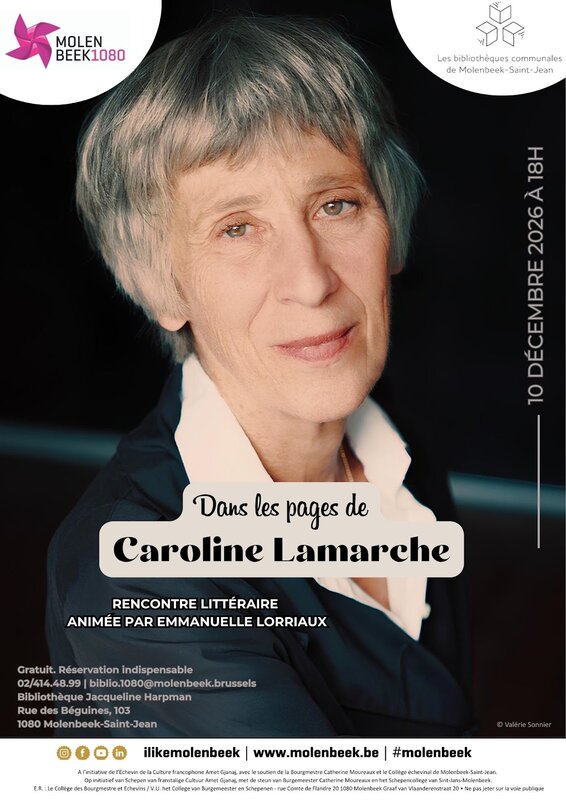 Conférences Rencontre littéraire : Dans pages de... Caroline Lamarche