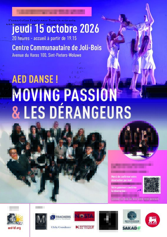 Spectacles Moving Passion & Dérangeurs - Spectacle danse profit d AED