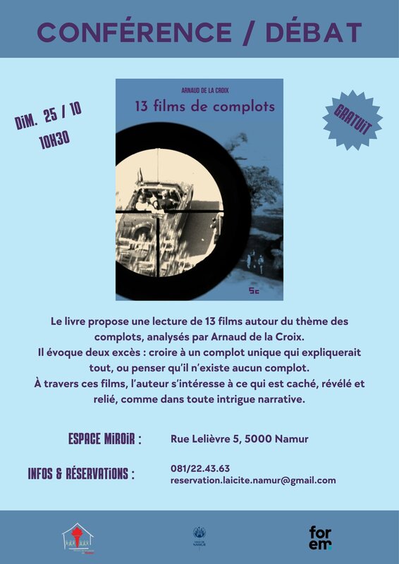 Conférences 13 films complots