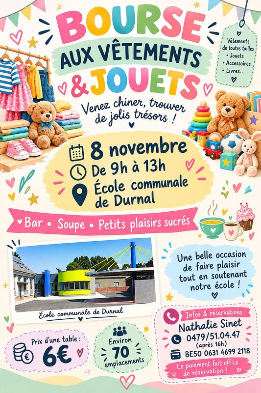 Loisirs Bourse jouets, vêtements matériel puériculture