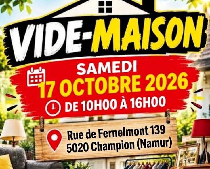 Brocante, vide maison.