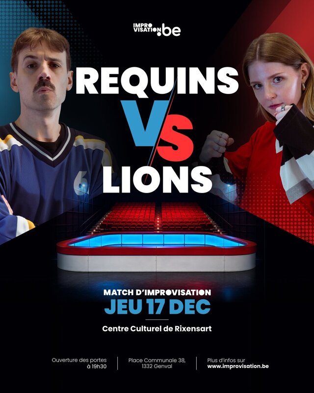 Spectacles Match impro Requins Lions