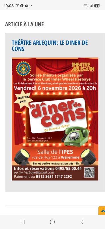 Spectacles Le  Dîner Cons  le théâtre Arlequin