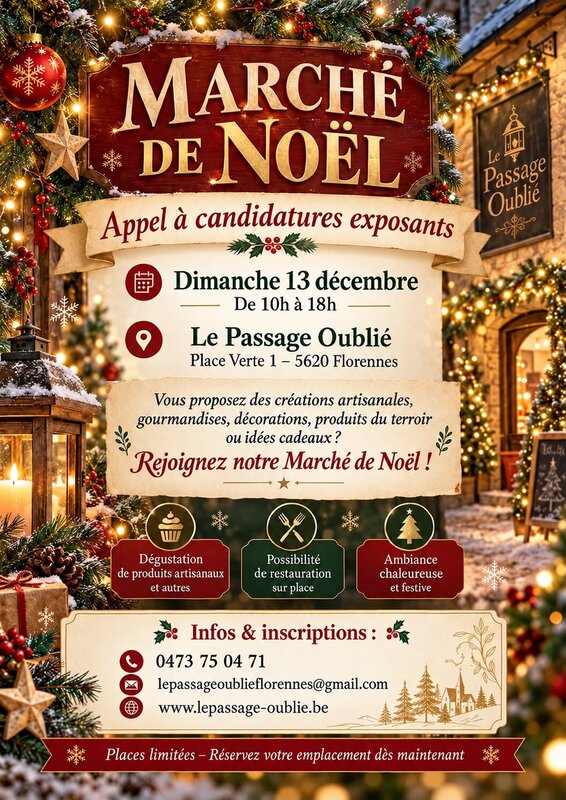 Marchés de Noël Marché Noël : appel exposants 