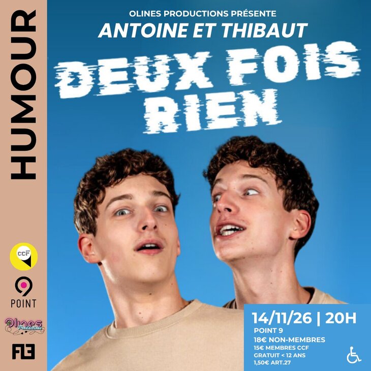 Spectacles  Deux Fois Rien  | Antoine Thibaut