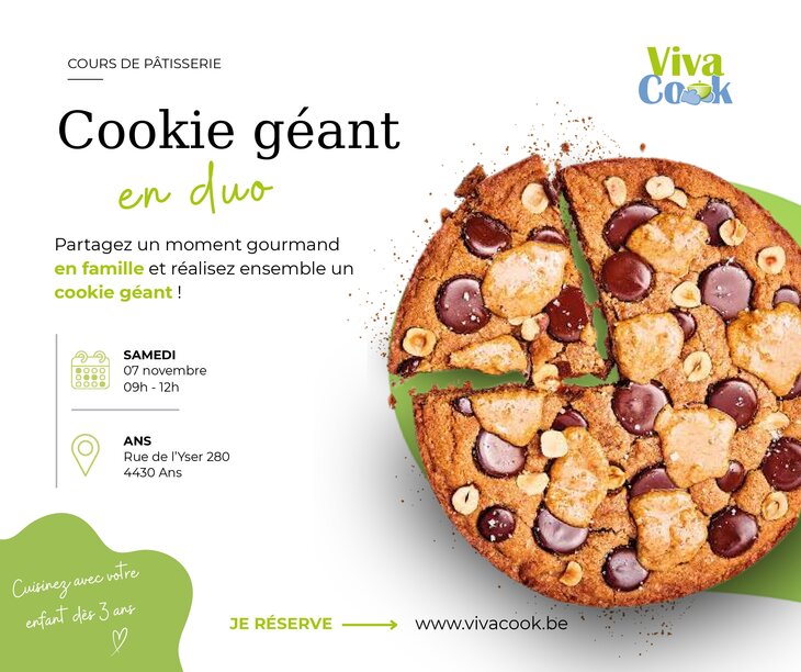 Stages,cours Cours duo parent-enfant Cookies géant