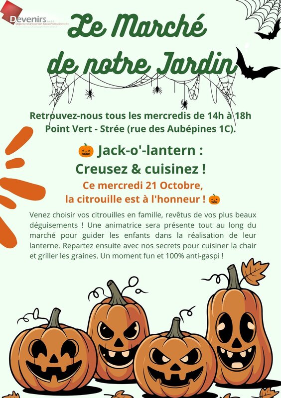 Loisirs Halloween le marché notre jardin