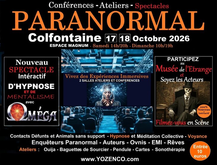 Conférences Salon Paranormal L Espace Magnum 2ème édition